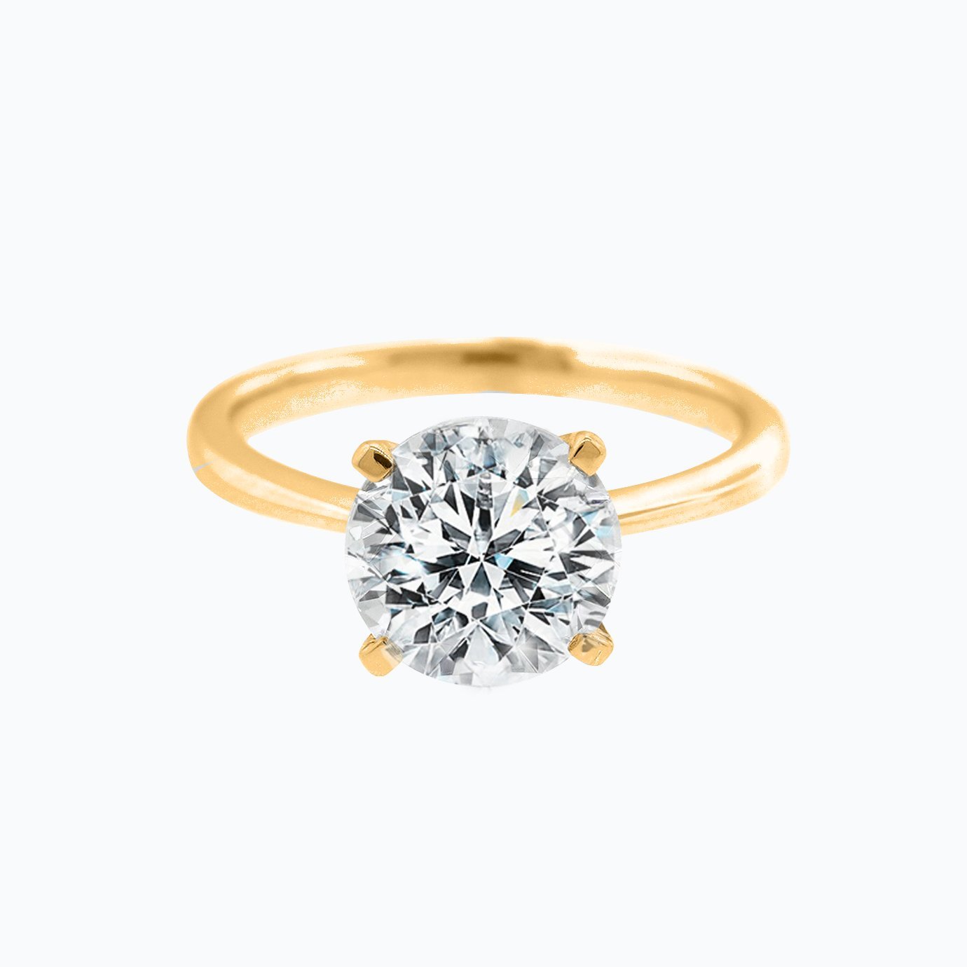 1.50 CT Round Solitaire CVD F/VS2 Diamond Engagement Ring