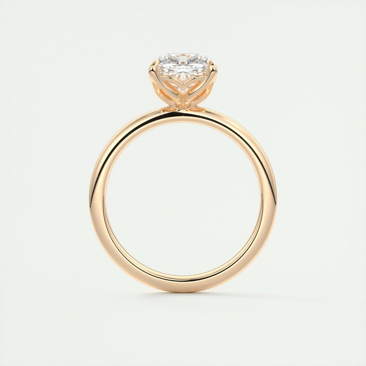 2 CT Cushion Solitaire CVD F/VS1 Diamond Engagement Ring