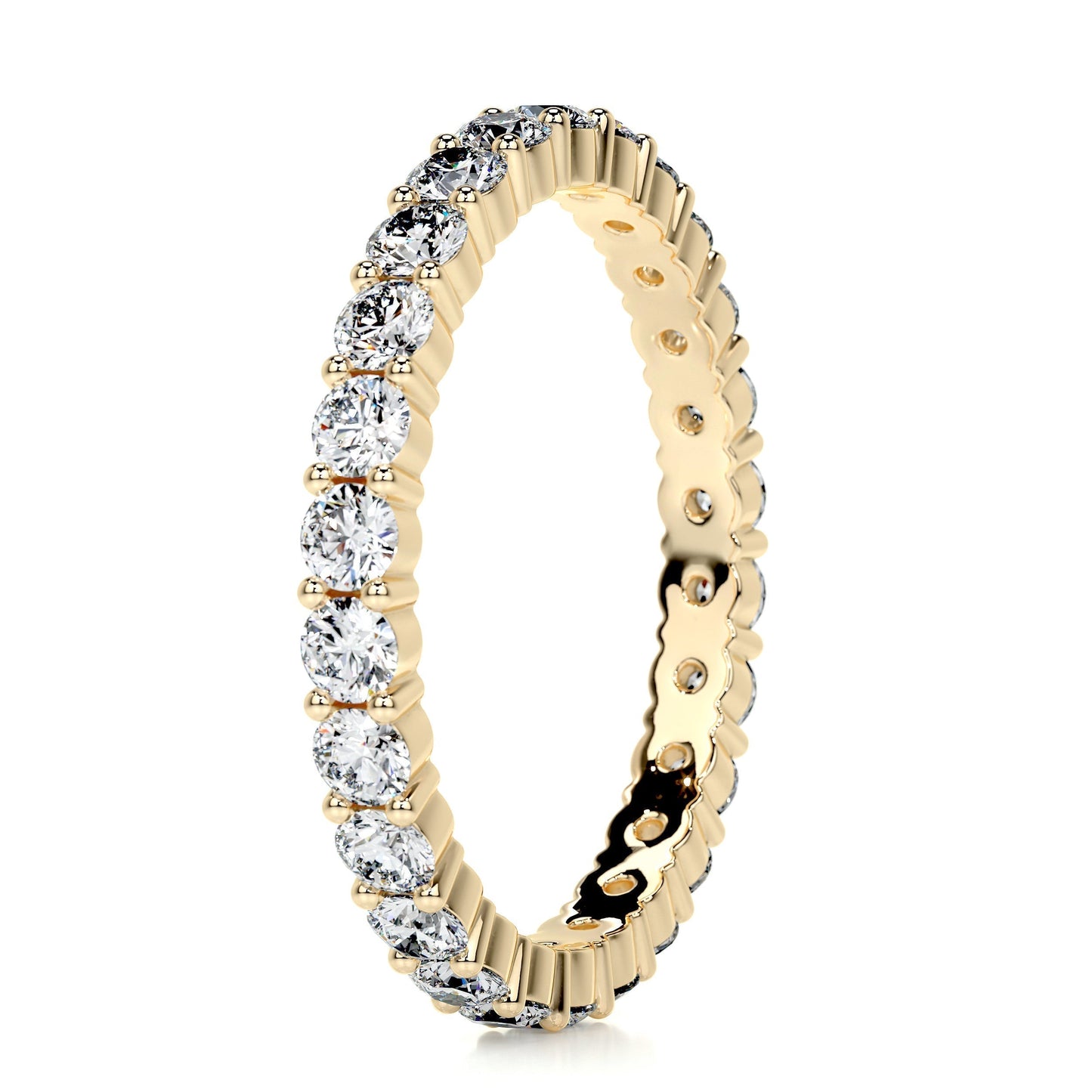 0.9ct Round EF- VVS Diamond Stackable Wedding Band