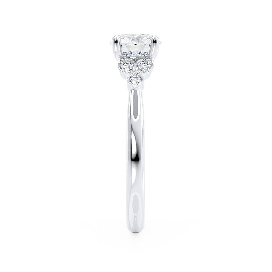 2.50 CT Round Cluster CVD E/VVS2 Diamond Engagement Ring