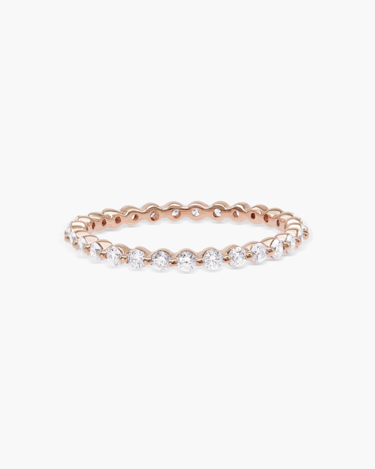 0.4ct Round EF- VVS Diamond Full Eternity Stackable Wedding Band