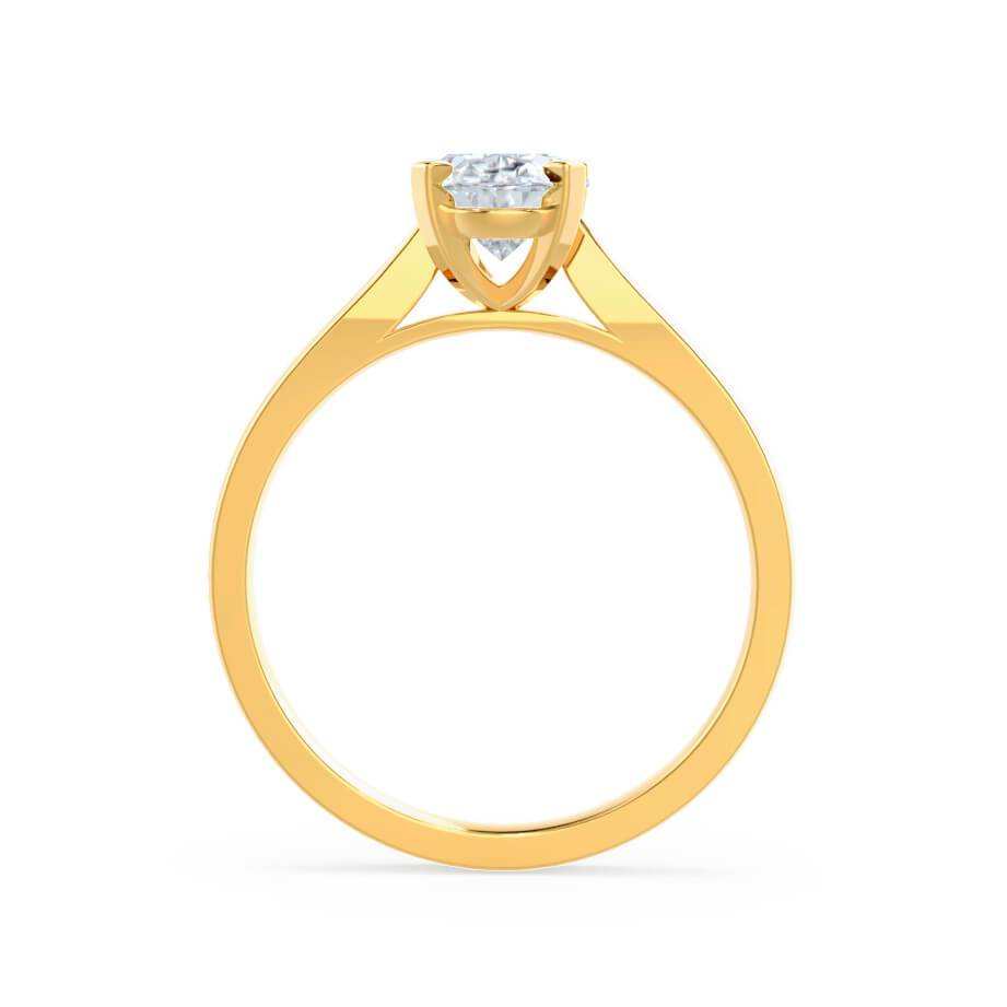 1.2 CT Round Solitaire Lab Grown Diamond Engagement Ring