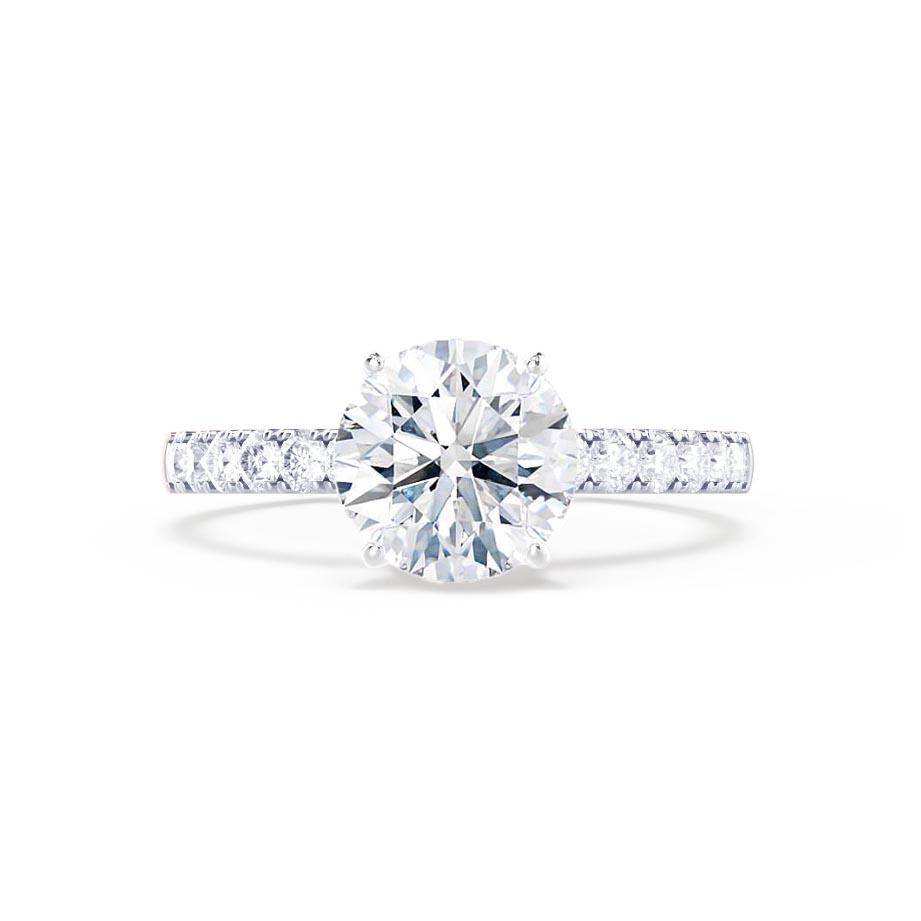 1.20 CT Round Solitaire CVD F/VS1 Diamond Engagement Ring