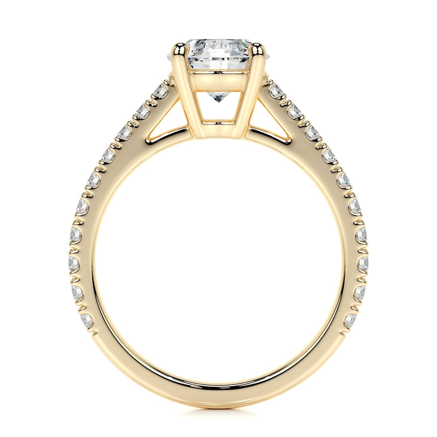 0.80 CT Round Solitaire CVD E/VS2 Diamond Engagement Ring