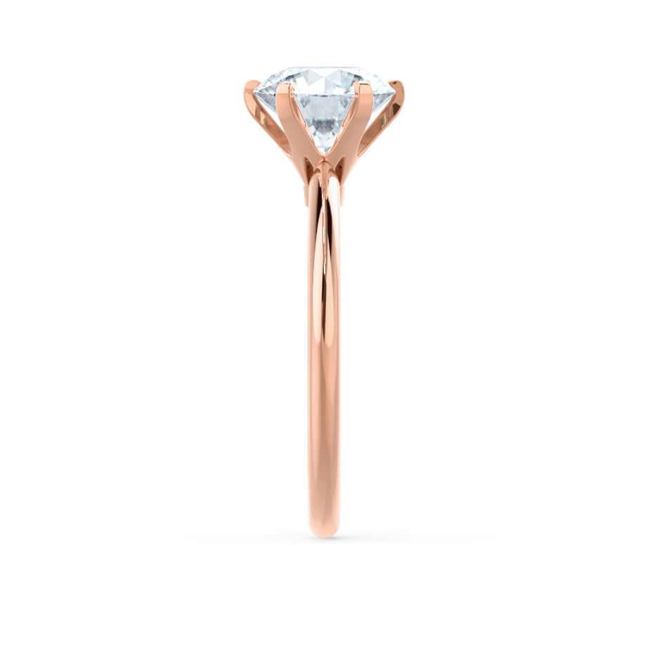 2.2 CT Round Solitaire Lab Grown Diamond Engagement Ring