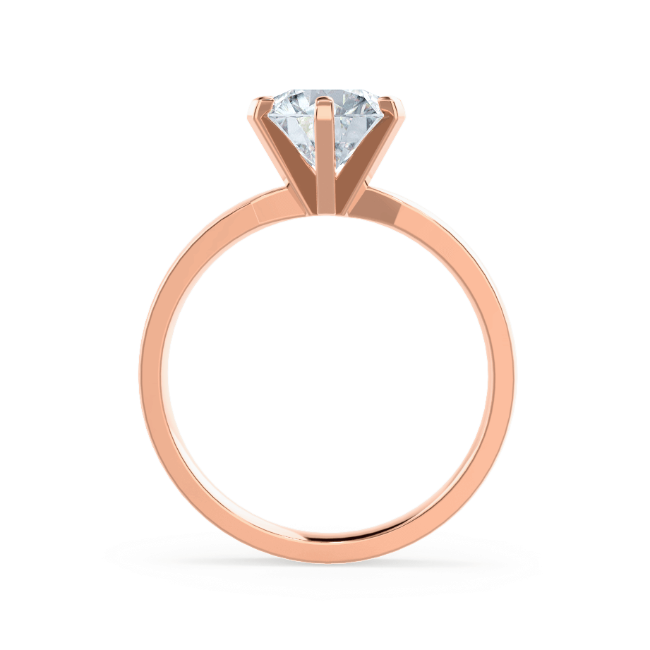 1.5 CT Round Solitaire Lab Grown Diamond Engagement Ring