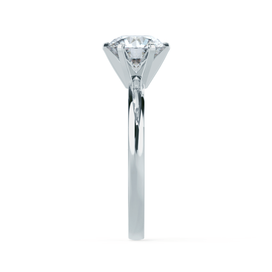 1.5 CT Round Solitaire Lab Grown Diamond Engagement Ring