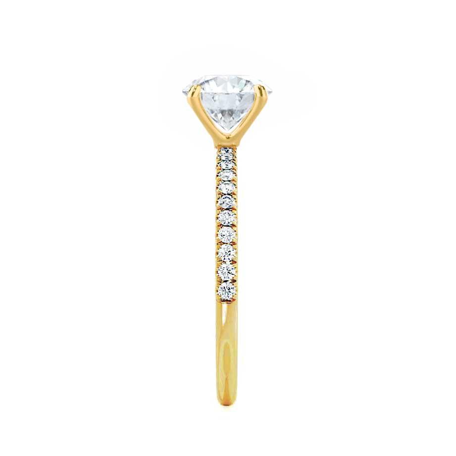 1.50 CT Radiant Pave Setting CVD G/VVS1 Diamond Engagement Ring