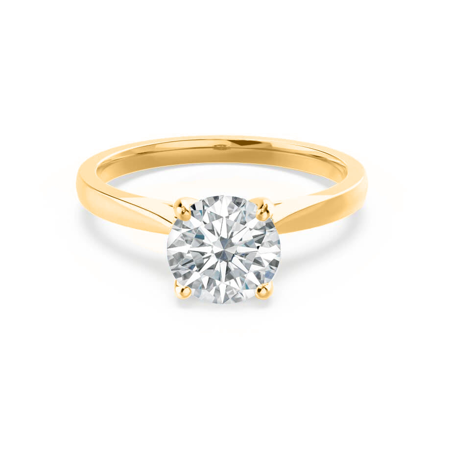 1.2 CT Round Solitaire Lab Grown Diamond Engagement Ring