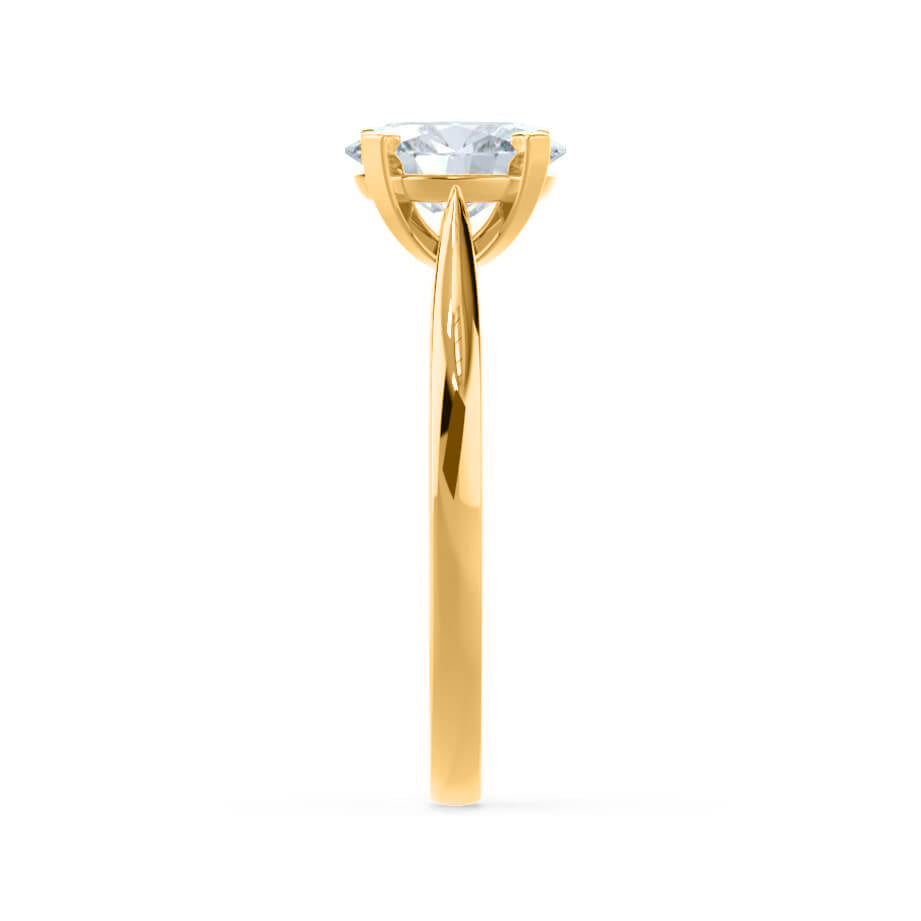 1.2 CT Round Solitaire Lab Grown Diamond Engagement Ring